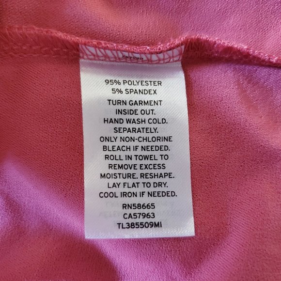 Leith Top Blouse Tank Top L XL Pink Coral Cold Shoulder Ruffle Sleeve NWT Boho - Picture 6 of 8